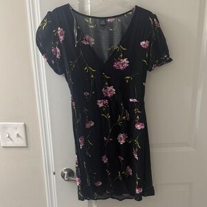 Wild Fable Black Floral Dress